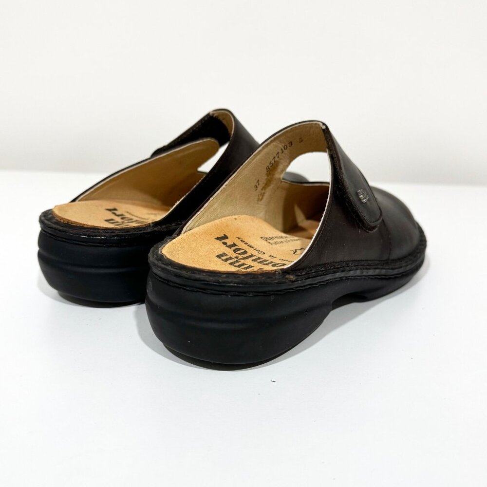 Finn Comfort Womens Stanford Clog Brown Leather Size 37 EU / 6.5 US - Picture 5 of 12